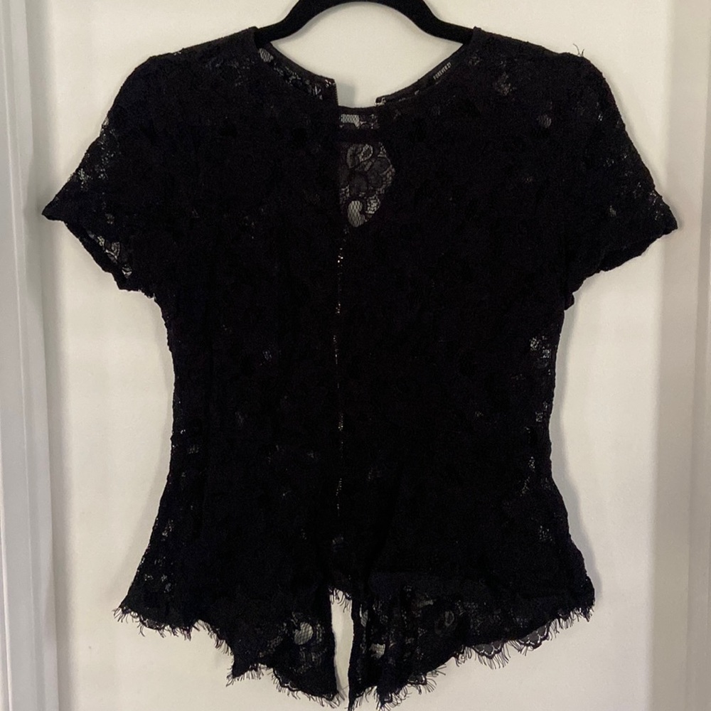 Black lace top